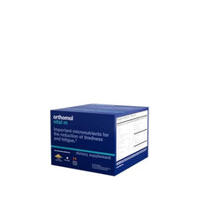 Orthomol Vital M tablets in a packet for convenient vitality maintenance.