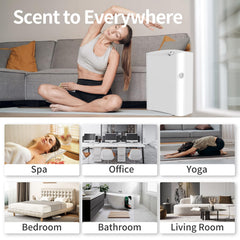 OscentPro diffuser coverage up to 4500 sq ft for whole-home scenting.