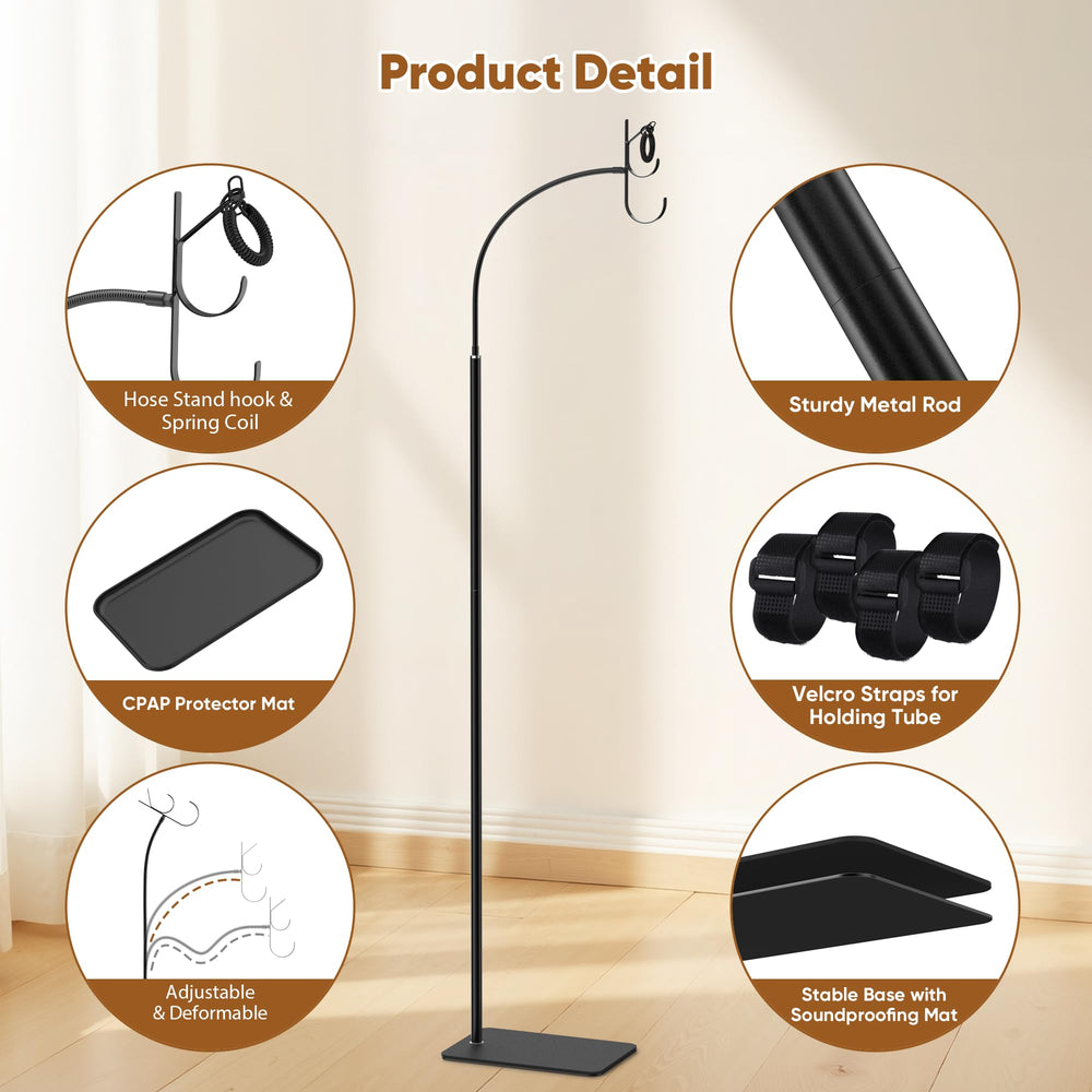 Oslora CPAP Hose Holder sits between mattress and frame for flexible placement.
