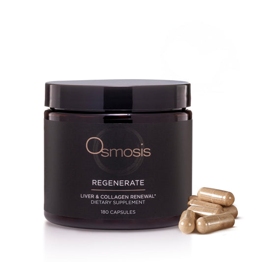 OSMOSIS Regenerate bottle front view highlighting skin support