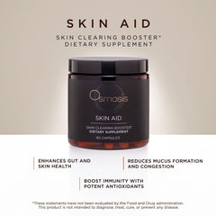 OSMOSIS Skin Aid capsules ready for daily use to support skin clarity