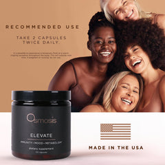 OSMOSIS Elevate daily use scene with capsules beside a morning cup
