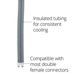 Ossur Cold Rush includes hose connectors for easy machine connection.