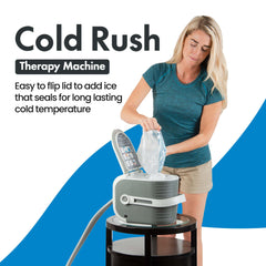 Ossur quiet pump system provides silent operation during recovery sessions.