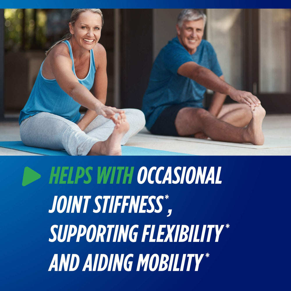 Osteo Bi-Flex packaging displayed on shelf signals trusted joint health brand.