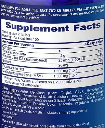 Osteo Bi-Flex tablets closeup shows 200-count bottle and tablets for daily use.