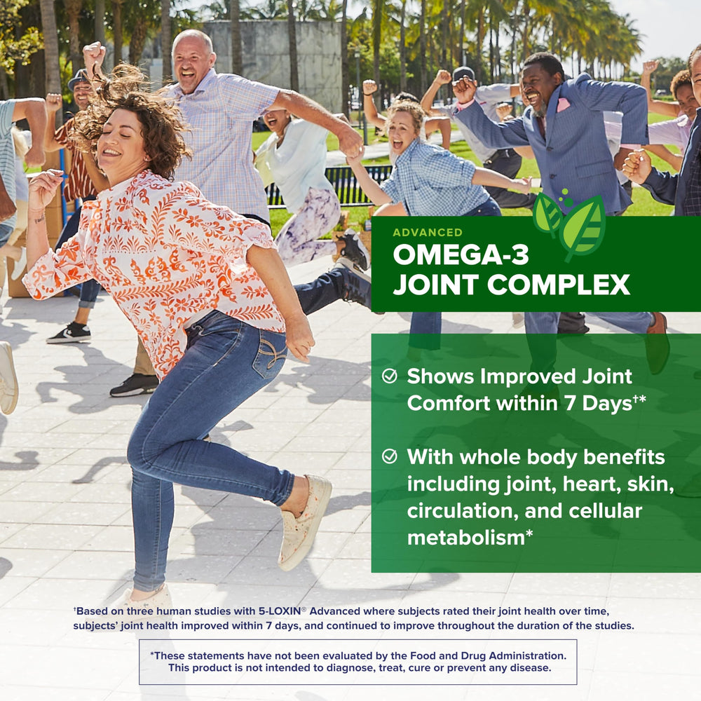 Osteo Bi-Flex 5-Loxin Advanced label detail signaling potential quick joint comfort