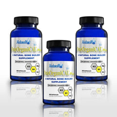Osteorganical Plus being poured, suggesting easy daily intake