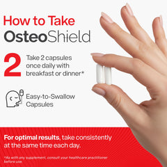 OsteoShield purity lab badge signals quality control