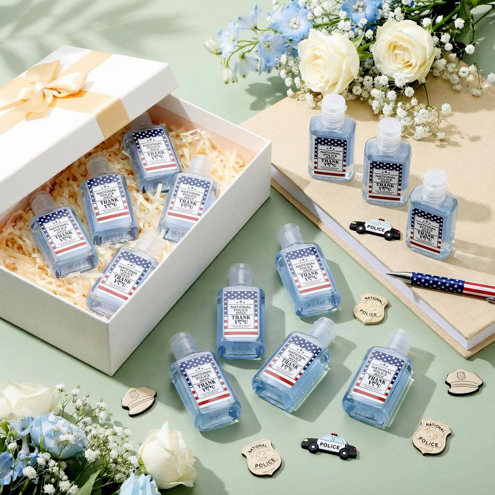 Oudain police-themed 1 oz hand soap, ideal open-day gift for officers.