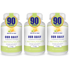 Our Daily Vites L-Methylfolate 4V capsule, easy-to-swallow for daily use.