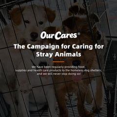 OurCares Omega-3 dog no refrigeration packaging emphasizes convenience.