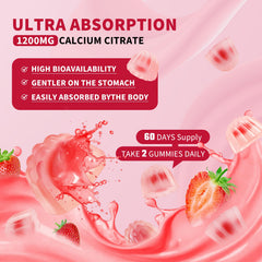 OUTELANDE calcium gummies with D3 and K2 promoting balanced mineral absorption