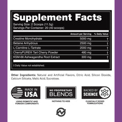 Outwork Nutrition Biolayne-endorsed label conveys science-backed formulation and reliable results.