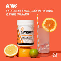 Electrolytes powder in bottle illustrating portable hydration on the go with Outwork