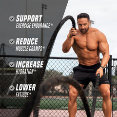 Outwork Nutrition Electrolytes Powder tub closeup highlights electrolyte balance