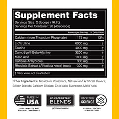 Outwork Nutrition preworkout serve ready for training session.