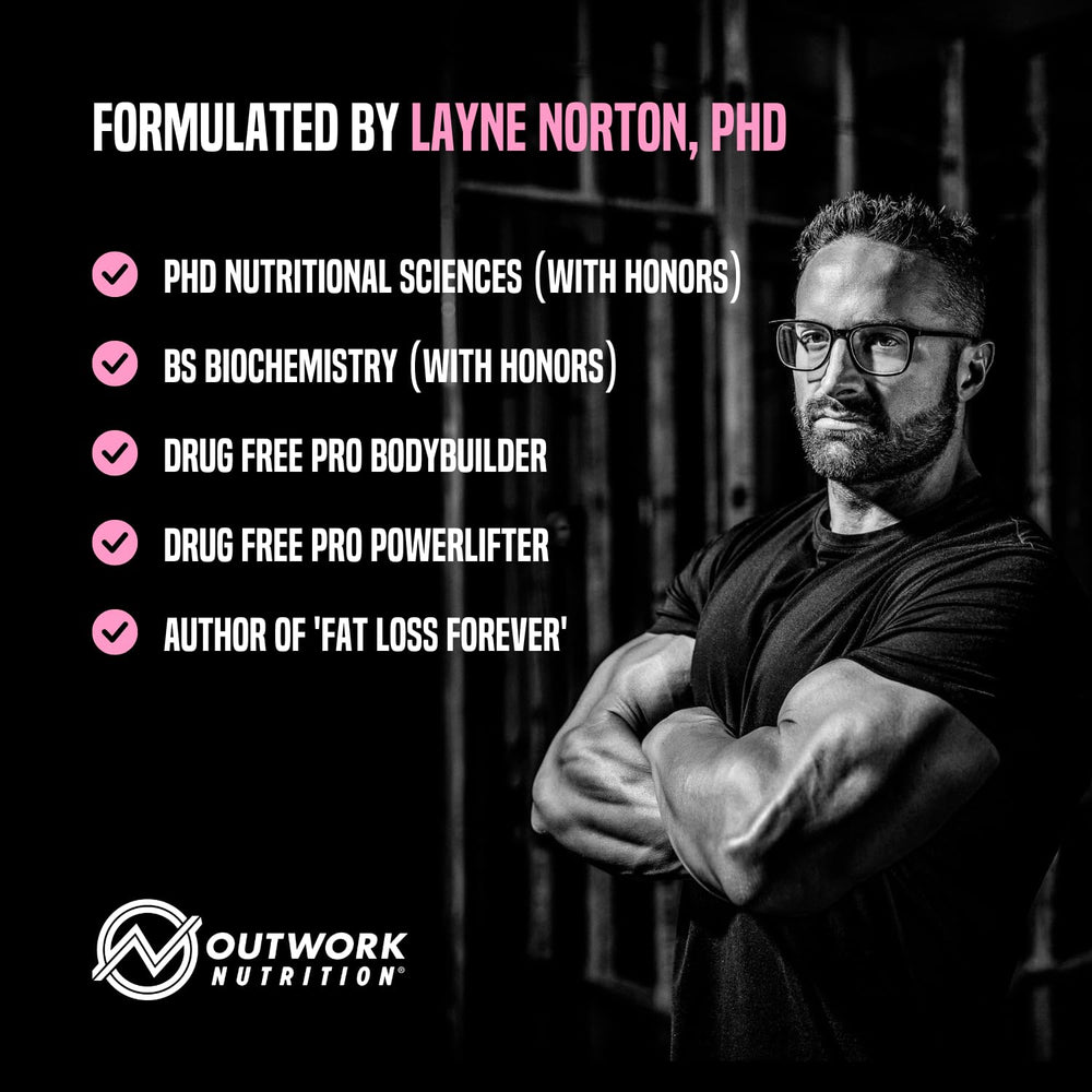 Outwork preworkout prepared drink with vibrant color and aroma.