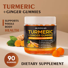 OUYIYUA Gummies daily serving, gluten-free, non-GMO, sugar-free for sensitive stomachs.