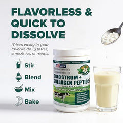 OVIDA collagen powder stirred into a smoothie bowl for balanced nutrition