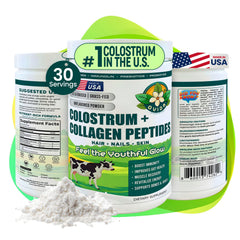 OVIDA premium bovine colostrum and collagen powder in a jar for simple daily wellness
