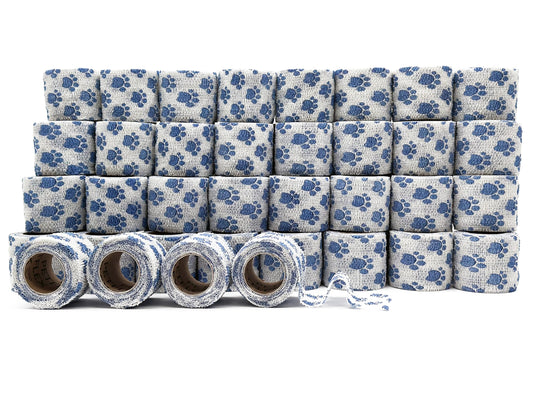 OVIK Health PetFlex Paw Pack lavender paw print roll for quick, gentle dressing changes