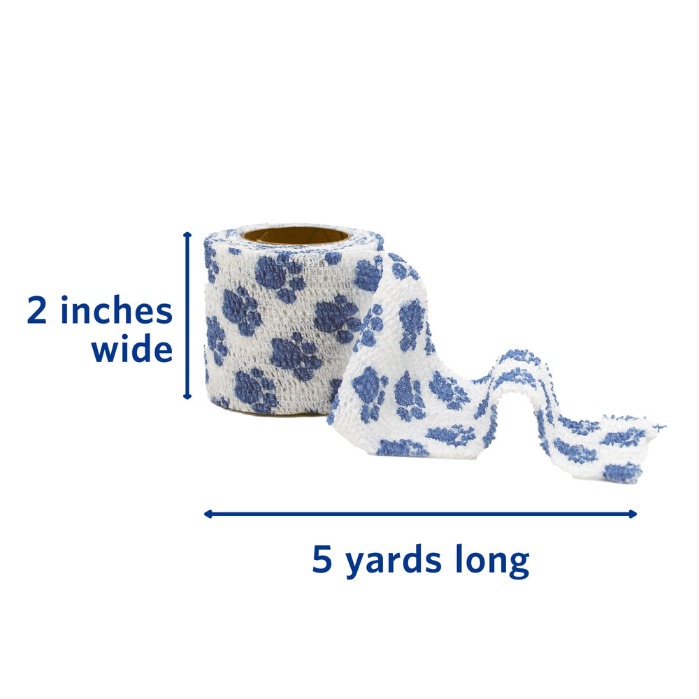 OVIK Health PetFlex Paw Pack roll closeup highlighting 2-inch width and 5-yard length