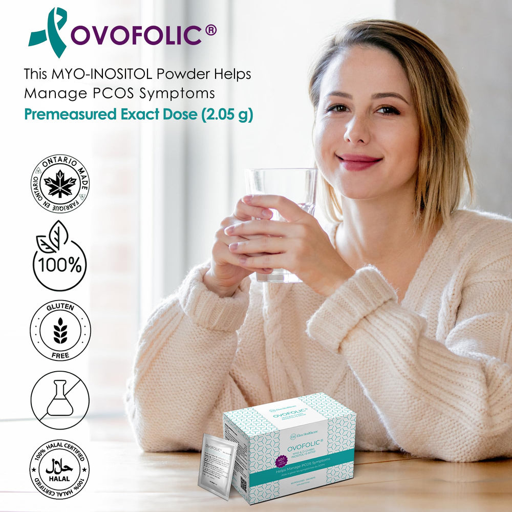 Ovofolic sachets ready for quick daily routine and easy dosing.