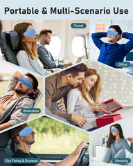 OVVGO heated eye mask soft dual-layer fabric for breathability