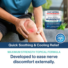OWELL NATURALS Neuropathy Nerve Relief Ointment fast-cooling formula cools on contact