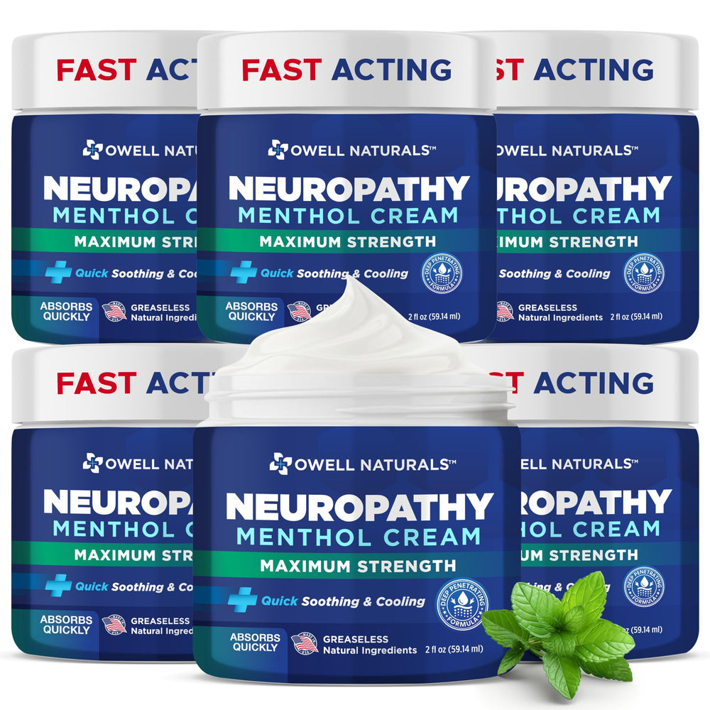 Owell Naturals Neuropathy Cream bottle for fast cooling relief