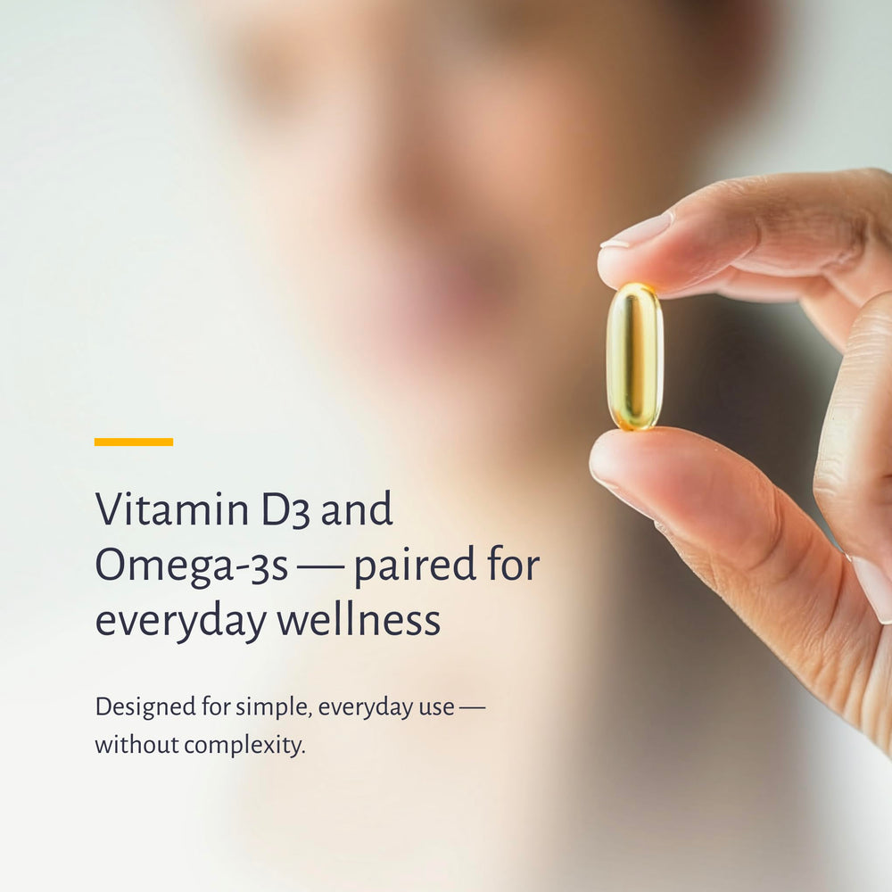 Oxiceutics D&O Glow capsules closeup emphasizes lemon flavor and D3 content.
