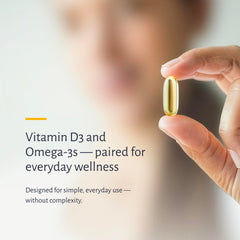 Oxiceutics D&O Glow capsules closeup emphasizes lemon flavor and D3 content.
