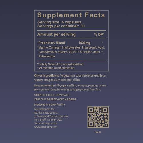 L reuteri LRDR bottle close up showing high quality probiotic formulation.