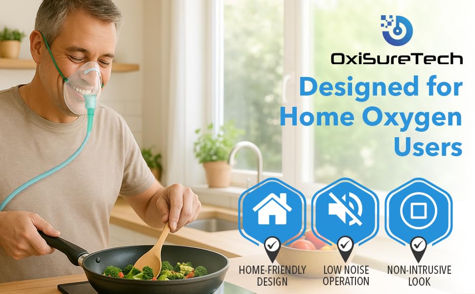 OXISURETECH crush-resistant tubing maintains airflow even when bent.