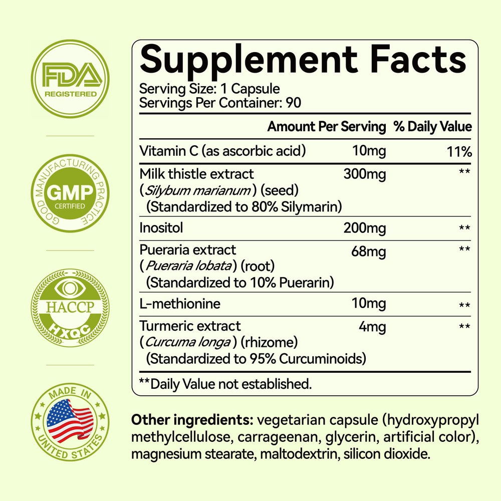 OxyEnergy detox capsules close-up highlighting 80% silymarin extract for toxin processing support.