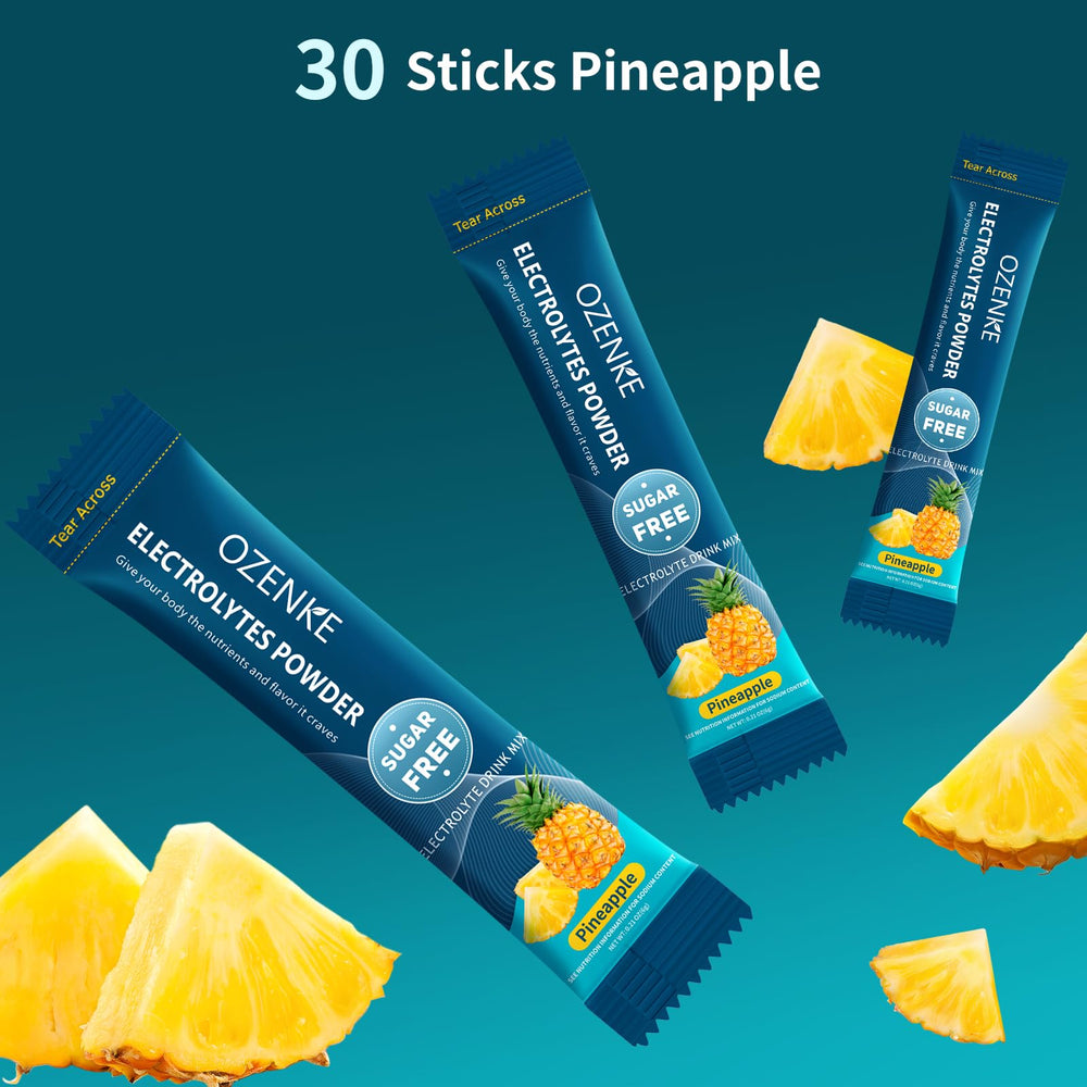 OZENKE pineapple pour-glass shows refreshing taste during activity.