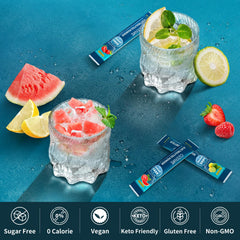 OZENKE peach electrolyte sticks provide tasty hydration during workouts.