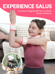 P PEACH TECH Salus on the ankle for circulation and relaxation.