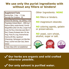 Label notes no sulfur dioxide fumigation preserving potency and safety