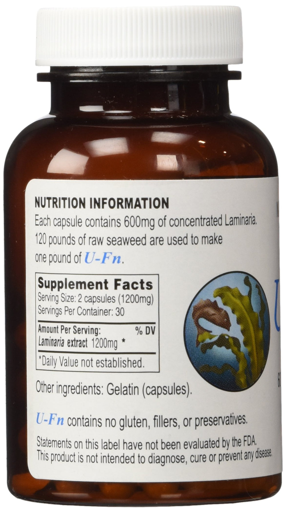 Pacific Standard U-Fn ingredient list emphasizes Laminaria japonica content.