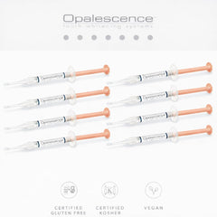 Opalescence packaging and instruction booklet for the refill kit.