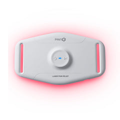 PainQ device displays hybrid light system for enhanced home sessions.
