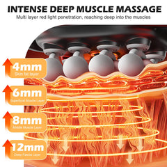 PakaLife massage gun heating feature for enhanced relaxation