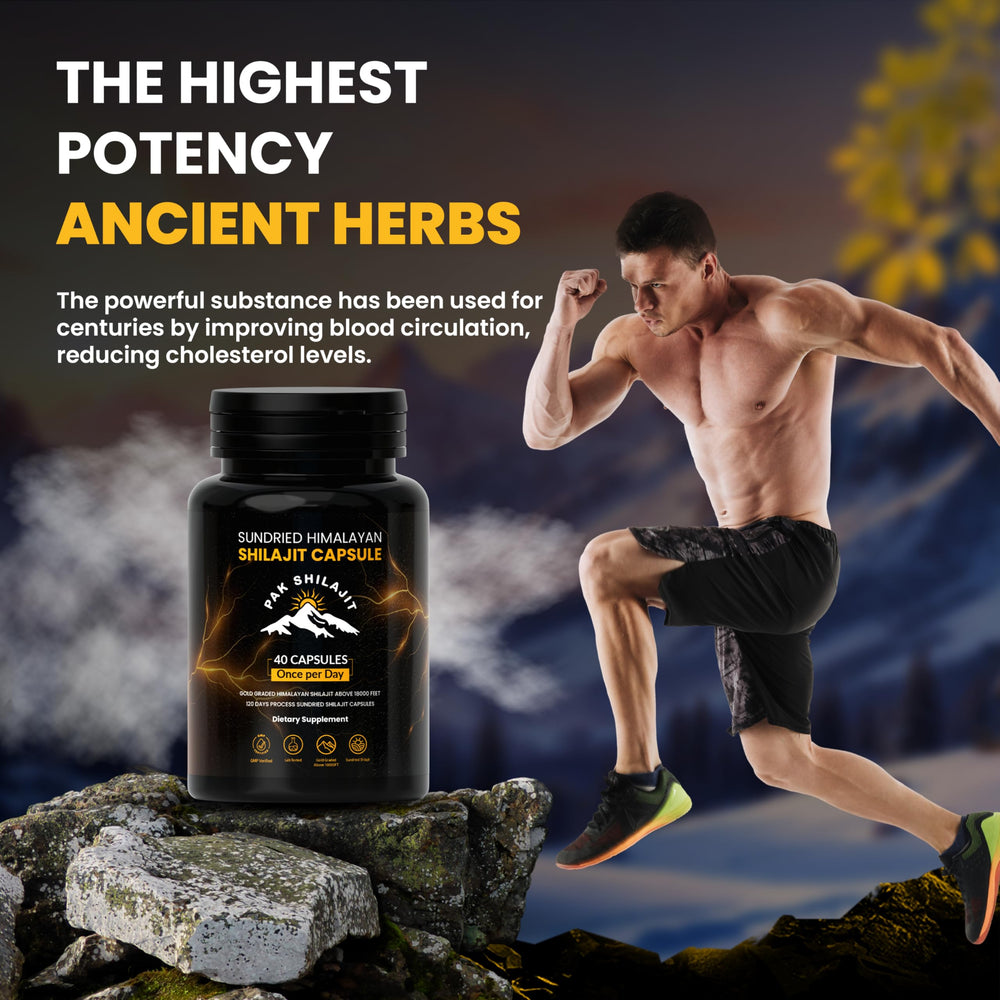 PakShilajit fulvic and humic acid content featured in capsules