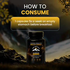 PakShilajit mineral-rich content shown in capsule form for wellness routines