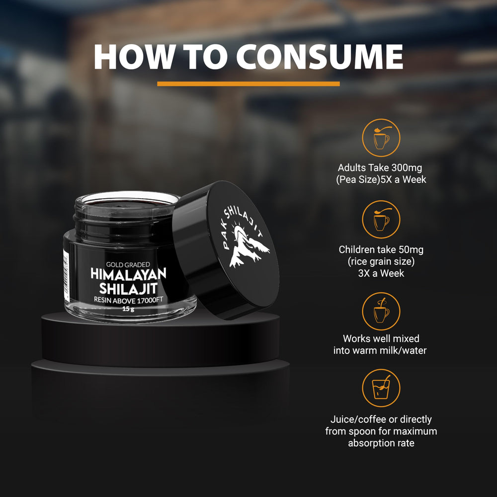 PakShilajit organic resin jar packaging, convenient for storage