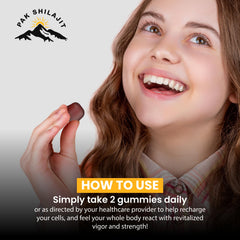 PakShilajit gummies soft bite size for easy daily use