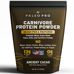 Paleo Pro Carnivore Complete bottle front view, convenient protein for active days