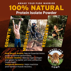 Paleo Pro grass-fed ingredients bottle highlights hormone-free nutrition
